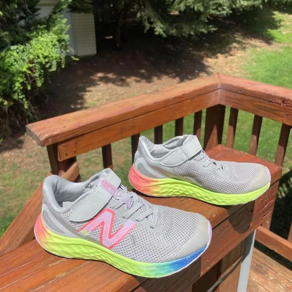 New Balance Youth 13fresh Foam Easy On Colorful Sneakers